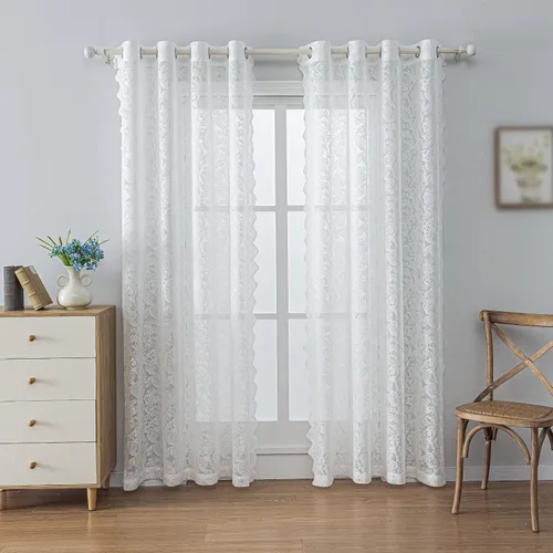 Vista 24 de Anytime Paneles de Cortinas Transparentes Arcoíris para Sala de Estar Elegantes Juegos de Tratamiento de Ventanas Translúcidas Filtrantes de Luz