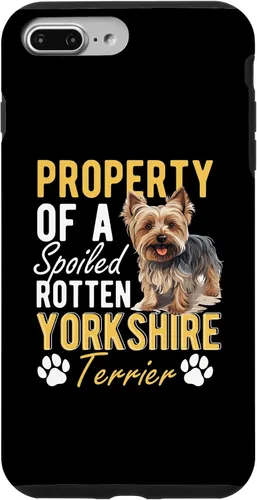 Vista 12 de iPhone 16 Dog Yorkie - Property of a spoiled rotten Yorkshire Terrier Case