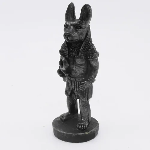 Vista 2 de Anubis Antigua Egipto Acuario Decoraciones para Peces Tanque Decoración Reptil Tortuga Lagarto Araña Tanques Terrario Escultura Egipcia Figurina