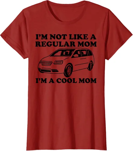 Vista 32 de Camiseta divertida de mamá con texto en inglés "I'm Not Like A Regular Mom I'm A Cool Mom", Blanco, S