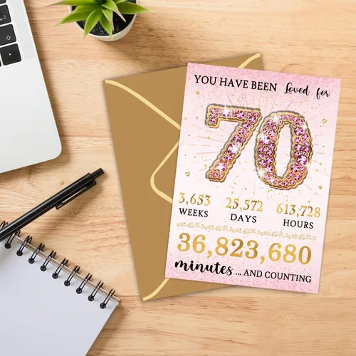 Vista 8 de Sutjxc Tarjeta de feliz cumpleaños 50 para marido y esposa, regalos vintage de 50 cumpleaños para papá y mamá, decoraciones retro de cumpleaños
