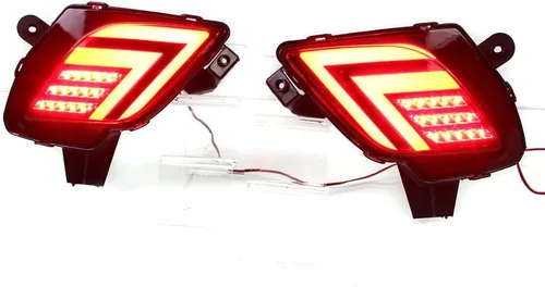 Vista 2 de Dreamseek Reflector LED trasero luz trasera para Mazda CX-5 CX5 2013 2014 2015 2016 lámpara de parachoques de freno w/luz roja intermitente señal