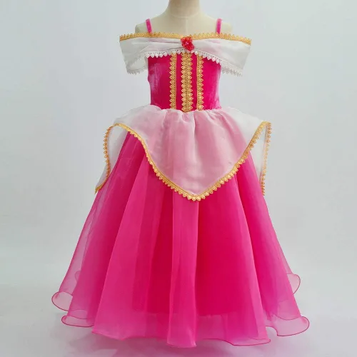 Vista 3 de Disfraz de princesa Cenicienta para niñas vestido de fiesta de cumpleaños Halloween