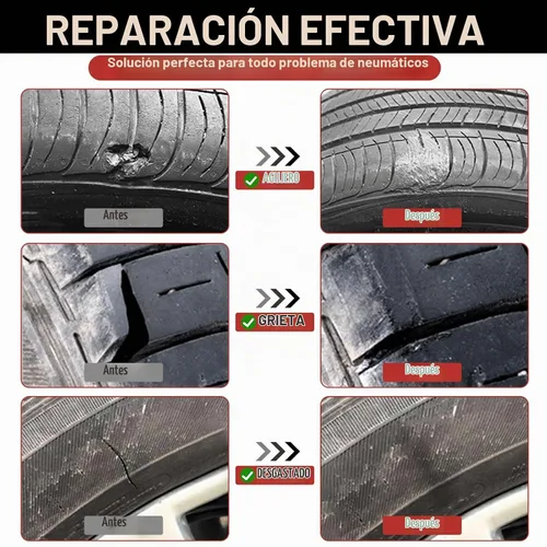 Vista 3 de Pegamento de reparación de neumáticos, pegamento de cemento de goma, 2 unidades de secado rápido, kit de uñas de goma para reparación de neumáticos