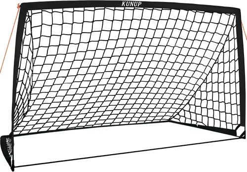 Vista 25 de Portería de fútbol portátil de 5 x 3, 6 x 4, 9 x 5 pies, para patio trasero, red de práctica de fútbol plegable con bolsa de transporte para niños