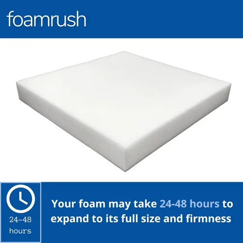 Vista 24 de FoamRush Espuma de tapicería de 1 x 22 pulgadas de ancho x 24 pulgadas de largo, espuma firme de alta densidad de apoyo suave