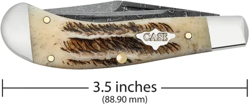 Vista 2 de Case Cubiertos CA77465: Saddlehorn Vintage Bone
