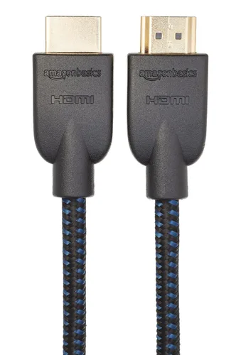 Vista 3 de Amazon Basics Cable HDMI de 6 pies, cable HDMI 2.0 4K (18 Gbps), trenzado de nailon, 4K @60Hz, 2160p, 48 bits, compatible con TV/PS5/Xbox/Roku, Negro