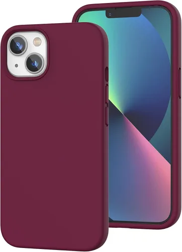 Vista 192 de Funda de silicona líquida compatible con iPhone 12 Pro Max 6.7 pulgadas, funda de gel de protección completa con forro de microfibra, funda