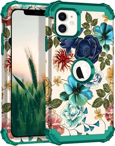 Vista 62 de Hocase Funda para iPhone Air de 6.5 pulgadas, resistente a prueba de golpes, goma de silicona suave, parachoques de plástico duro, funda protectora