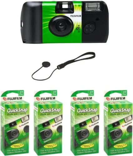 Vista 9 de Fujifilm Fujifilm QuickSnap Flash 400 Cámara desechable de un solo uso de 35mm con flash, 27 exposiciones, paquete de 10