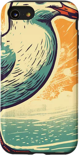 Vista 18 de iPhone 16 Retro Seagull Case
