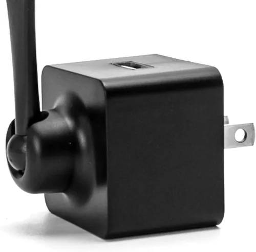 Vista 7 de Marsrut Cargador USB Nest Camera Plug Mount: 360 rótula ajustable de pared de toma de corriente alterna soporte para cámara interior, sin cables ni