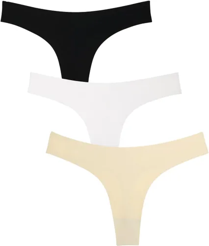 Vista 10 de Wealurre Tanga de microfibra de cintura baja para mujer sin costuras invisible