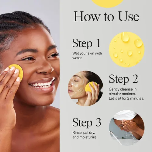 Vista 7 de Toallitas Limpiadoras de Cúrcuma y Ácido Kójico - Toallitas de Limpieza Facial de Cúrcuma con Vitamina C (30 toallitas), Toallitas de Limpieza