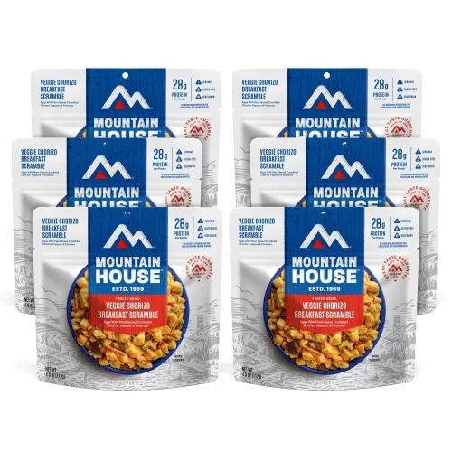 Vista 17 de Mountain House granola con leche y arándanos Comida liofilizada para mochileros y camping Pack de 6