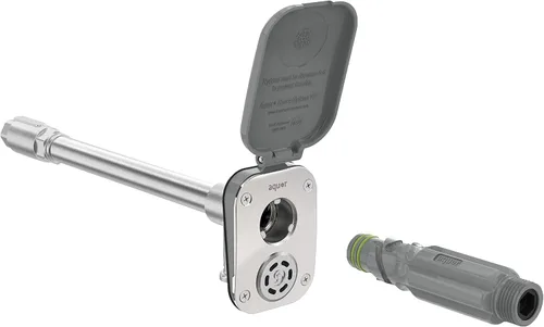 Vista 8 de Aquor House Hydrant V2+ - Grifo para exteriores libre de heladas, válvula antisifón con conexión rápida, boquilla de manguera de pared a prueba