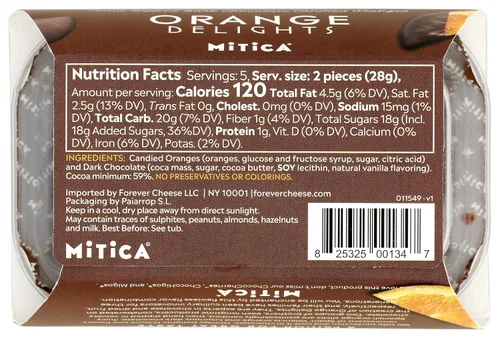 Vista 2 de Mitica Naranjas caramelizadas con chocolate, 4.94 OZ