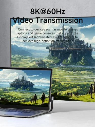 Vista 3 de Hagibis Cable USB4 de 90 grados de 0.33 pies, transferencia de datos de 80 Gbps, pantalla de video de 8 K a 60 Hz, cable USB-C de carga rápida