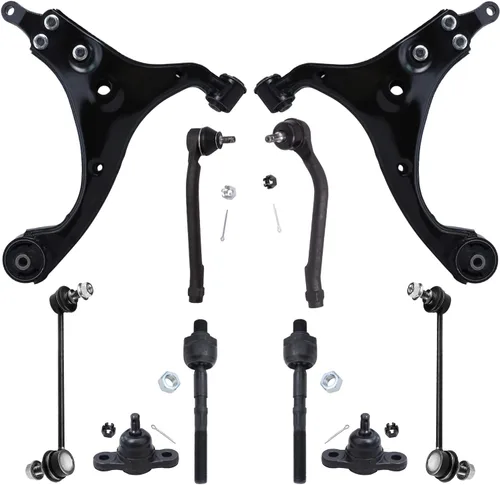 Vista 17 de Detroit Axle - Kit de suspensión delantera de 10 piezas para Chevrolet Trailblazer GMC Envoy 2004-2007 2005 2006 Soportes de brazo de control