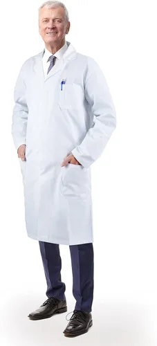Vista 9 de Medvat bata de laboratorio de 41" de largo, calidad premium, cómoda y transpirable, unisex.