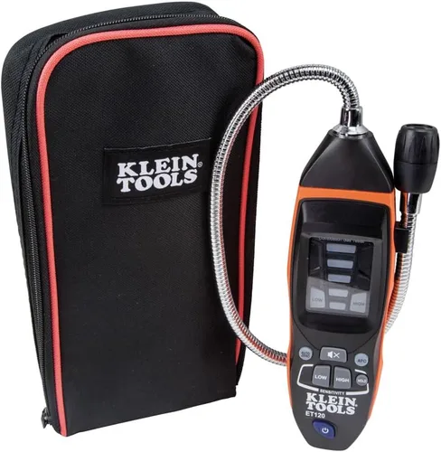 Vista 5 de Klein Tools 80142 Kit de detector de fugas de gas, detector de gas combustible, manómetro digital y comprobador de presión HVAC, doble puerto, 2