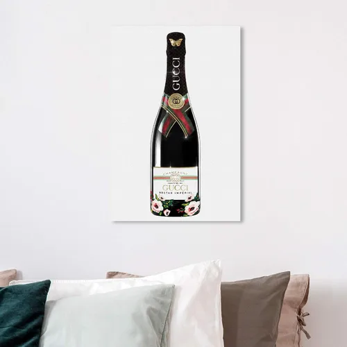 Vista 3 de The Oliver Gal Artist Co. Lienzo decorativo para pared, diseño italiano de champán y bebidas alcohólicas, 16 x 24 pulgadas