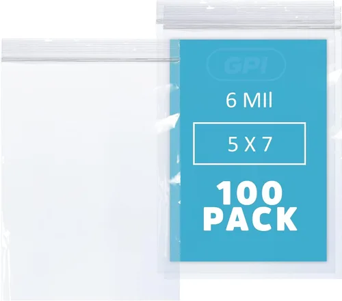 Vista 31 de GPI - 6 mil, extra resistente, bolsas de plástico transparentes con cremallera resellable de 2 x 5 pulgadas, resistentes a perforaciones, bolsas