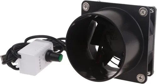 Vista 7 de hejhncii Ventilador de ventilación de aire de velocidad ajustable USB, elevador en línea, escape de ventana, inodoro y cocina, extractor