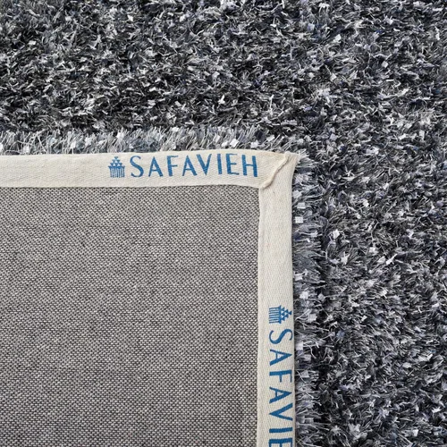 Vista 7 de SAFAVIEH Malibu Shag Collection - Alfombra decorativa, 3 x 5 pies, carbón, hecha a mano, sólida, 1.4 pulgadas de grosor, ideal para zonas de alto