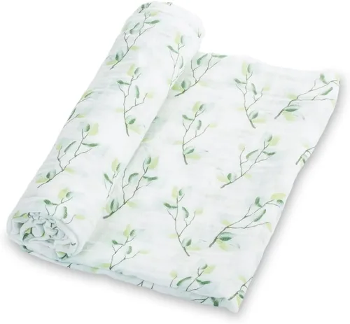 Vista 19 de LollyBanks Mantas para Bebé, Manta de Arrullo de Muselina de Algodón 100% para Niñas, Suave y Grande de 47 x 47 Pulgadas, Arrullo para Recién