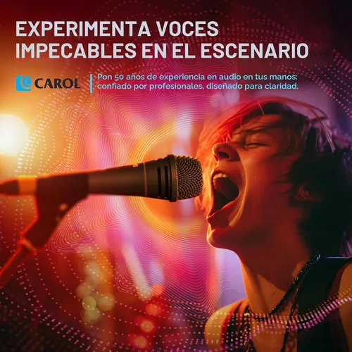 Vista 6 de CAROL Sigma-plus1 XLR - Micrófono vocal con cable, supercardioide dinámico