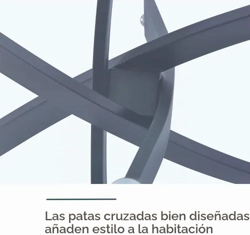Vista 5 de Mesa de comedor de vidrio templado con patas de metal negro, mesa de cocina rectangular moderna de 47 pulgadas para cocina, comedor, oficina en casa