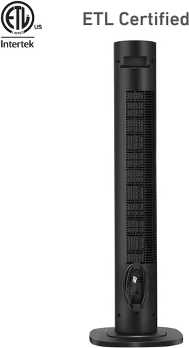 Vista 9 de HOLMES Ventilador de torre inteligente con conexión WI-FI de 36 pulgadas, ventilador Alexa, control de voz, oscilación, panel de control digital