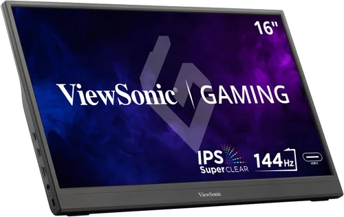 Vista 9 de ViewSonic VA1655 Monitor portátil FHD IPS de 15.6 pulgadas 1080p con soporte integrado, USB C de 60 W, mini HDMI, funda protectora y altavoces