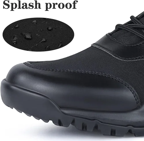 Vista 3 de LUDEY Tactical Boots for Men Lightweight Military Boots Durable Army Combat Boots Comfortable Work Boots Waterproof Security Boots