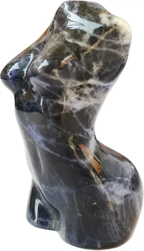 Vista 14 de Escultura de figura de cristal curativo de piedra de sangre africana, escultura de 2 pulgadas de tallado de piedra de palma de bolsillo