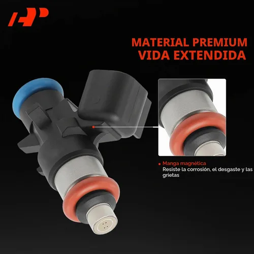 Vista 3 de A-Premium Inyectores de combustible de 4 agujeros 0280158233 compatibles con Jeep Grand Cherokee, Wrangler y Dodge Challenger, Charger, Durango
