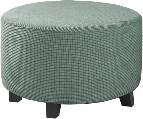 Vista 30 de H.VERSAILTEX Funda Deslizable para Otomana Rectangular Ajuste de Longitud 29"-34" Reposapiés Fundas Deslizables para Sofá Funda para Taburete