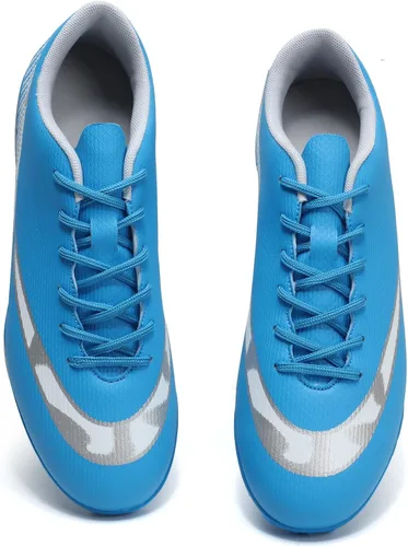 Vista 4 de HaloTeam Zapatos de fútbol para hombre, zapatos de fútbol profesionales, transpirables, atléticos, para exteriores e interiores, TFAG 3US-11US