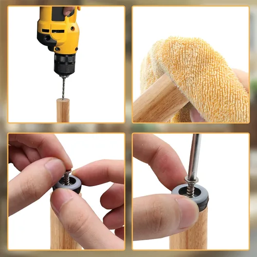 Vista 5 de 20 deslizadores de muebles de 1 pulgada, protectores de suelo de PTFE para sillas autoadhesivas para muebles para suelos de madera dura, alfombras