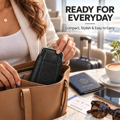 Vista 5 de Funda para cajetilla de cigarrillos de cuero con bolsillo para mechero, regular o 100 unidades, de Leatherboss (negro)