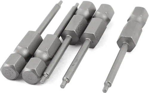Vista 7 de uxcell 1/4 pulgada vástago hexagonal 0.050 in cabeza hexagonal destornillador magnético puntas 5pcs
