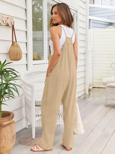 Vista 2 de AUTOMET - Enterizos para mujer, casuales, de verano, cómodos, sueltos, holgados, modernos
