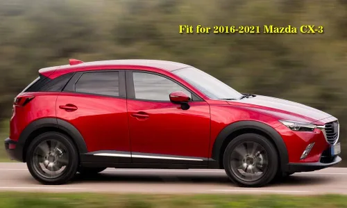 Vista 2 de Protectores contra salpicaduras compatibles con Mazda CX-3 2016-2021 Juego de 4 protectores de lodo delanteros y traseros, color negro