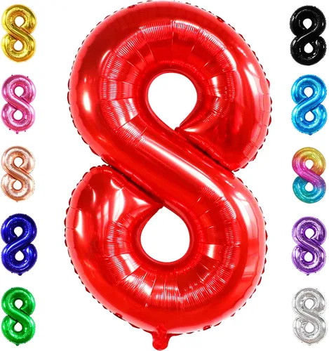Vista 206 de KatchOn Globo negro del número 1 de 40 pulgadas, globo de feliz cumpleaños