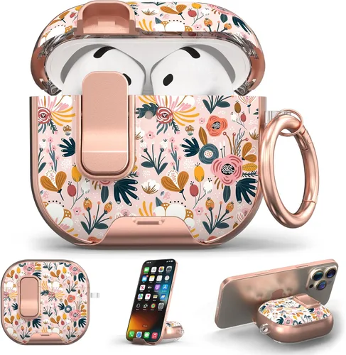 Vista 30 de Funda para Apple AirPods Pro 3 2025 con bloqueo de seguridad y soporte para negro - p