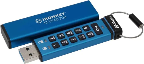 Vista 14 de Kingston Ironkey Keypad 200 16GB USB cifrado Teclado alfanumérico Acceso multipin XTS-AES 256 bits Certificado FIPS 140-3 Nivel 3 Fuerza