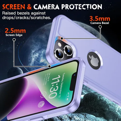 Vista 4 de Redpepper Funda magnética para iPhone 13 [compatible con MagSafe] [protector de pantalla de vidrio] [protección contra caídas de grado militar]