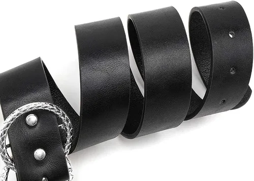 Vista 6 de Earnda Cinturón de piel sintética suave para mujer, para usar con jeans o vestido